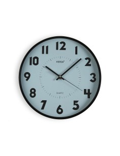 Horloge Murale Versa Bleu Plastique 4 x 30 x 30 cm