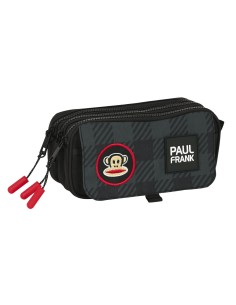 Trousse Fourre-Tout Triple Paul Frank Campers Noir (21,5 x 10 x 8 cm)
