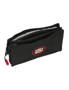 Trousse Fourre-Tout Triple Paul Frank Campers Noir (22 x 12 x 3 cm) 2