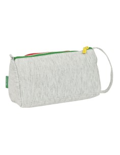 Trousse d'écolier Benetton Pop Gris 20 x 11 x 8.5 cm 2