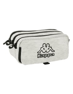 Trousse Fourre-Tout Triple Kappa Grey knit Gris (21,5 x 10 x 8 cm)