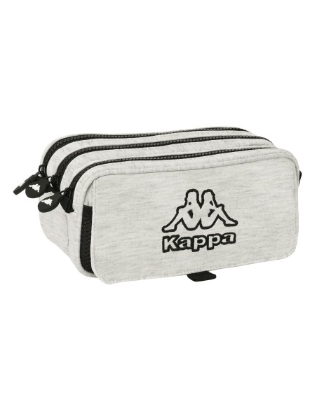 Trousse Fourre-Tout Triple Kappa Grey knit Gris (21,5 x 10 x 8 cm)