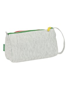 Trousse Scolaire avec Accessoires Benetton Pop Gris 20 x 11 x 8.5 cm (32 Pièces) 2
