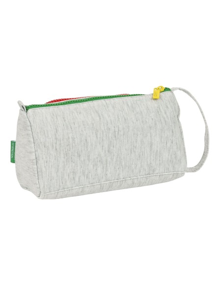 Trousse Scolaire avec Accessoires Benetton Pop Gris 20 x 11 x 8.5 cm (32 Pièces)