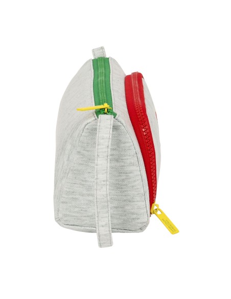 Trousse Scolaire avec Accessoires Benetton Pop Gris 20 x 11 x 8.5 cm (32 Pièces)