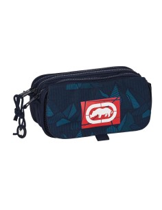 Trousse Fourre-Tout Triple Eckō Unltd. Peaks Blue marine (21,5 x 10 x 8 cm)