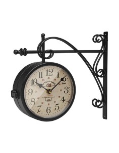 Horloge Murale Versa Beaujolais Métal 8 x 27 x 31,5 cm