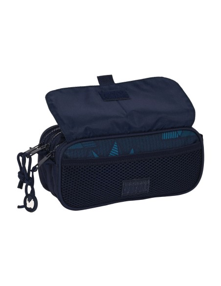 Trousse Fourre-Tout Triple Eckō Unltd. Peaks Blue marine (21,5 x 10 x 8 cm)