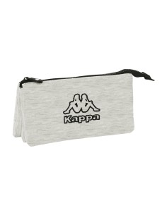 Trousse Fourre-Tout Triple Kappa Grey knit Gris (22 x 12 x 3 cm)