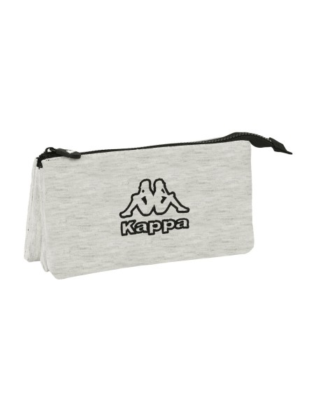 Trousse Fourre-Tout Triple Kappa Grey knit Gris (22 x 12 x 3 cm)