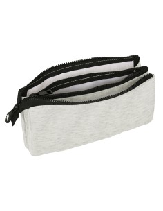 Trousse Fourre-Tout Triple Kappa Grey knit Gris (22 x 12 x 3 cm) 2