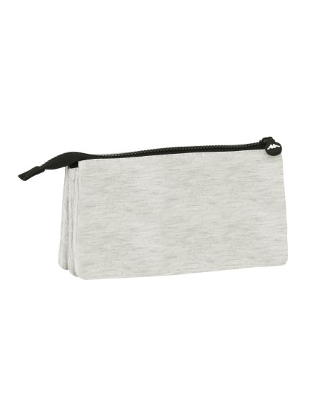 Trousse Fourre-Tout Triple Kappa Grey knit Gris (22 x 12 x 3 cm)
