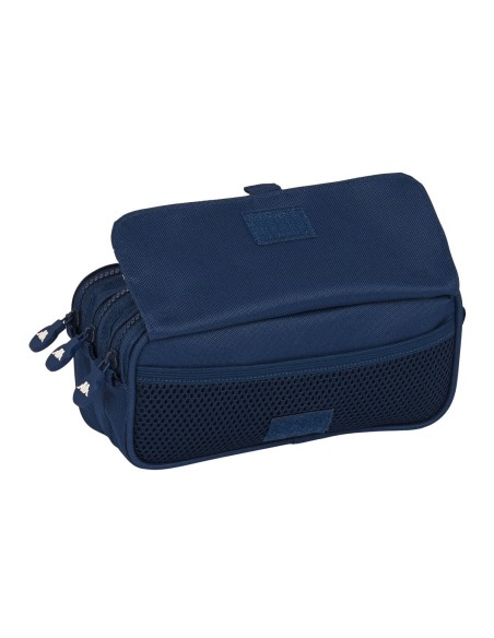 Trousse Fourre-Tout Triple Kappa Navy Blue marine (21,5 x 10 x 8 cm)