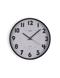 Horloge Murale Versa Blanc Plastique 4 x 30 x 30 cm
