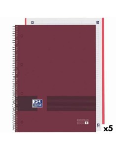 Cahier Oxford European Book Write&Erase Bordeaux A4 A4+ 80 Volets (5 Unités) 2