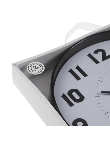Horloge Murale Versa Blanc Plastique 4 x 30 x 30 cm
