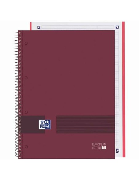 Cahier Oxford European Book Write&Erase Bordeaux A4 A4+ 80 Volets (5 Unités)