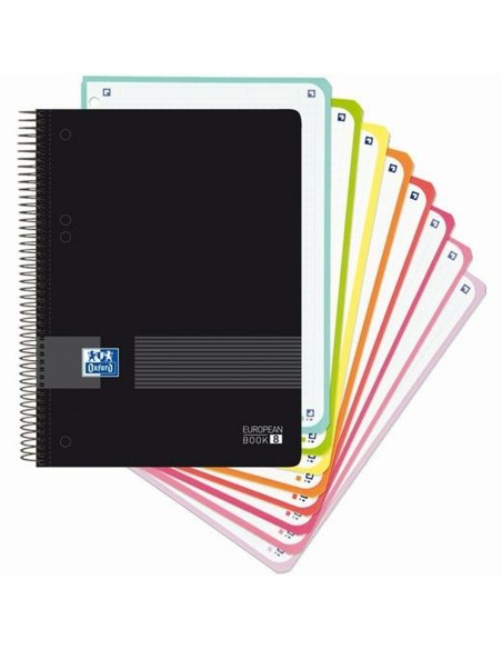 Lot de cahiers Oxford European Book Live&Go Noir A5 160 Volets 4 Pièces