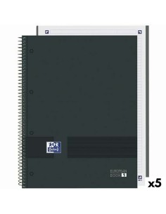 Cahier Oxford European Book Write&Erase Noir A4 80 Volets (5 Unités) 2