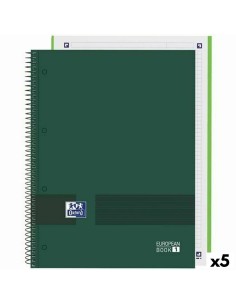 Cahier Oxford European Book Write&Erase Vert militaire A4 80 Volets (5 Unités)