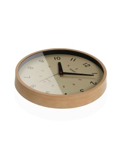Horloge Murale Versa Beige Plastique 4 x 30 x 30 cm 2