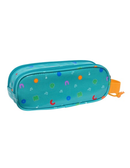 Trousse Fourre-Tout Double CoComelon Back to class Bleu clair (21 x 8 x 6 cm)