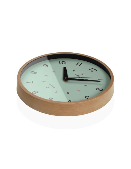 Horloge Murale Versa Vert Plastique 4 x 30 x 30 cm