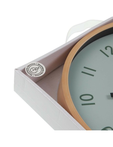 Horloge Murale Versa Vert Plastique 4 x 30 x 30 cm