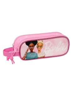 Trousse Fourre-Tout Double Barbie Girl Rose 21 x 8 x 6 cm
