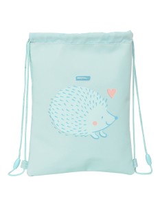 Sac à dos serré par des ficelles Safta Erizo Turquoise (26 x 34 x 1 cm)