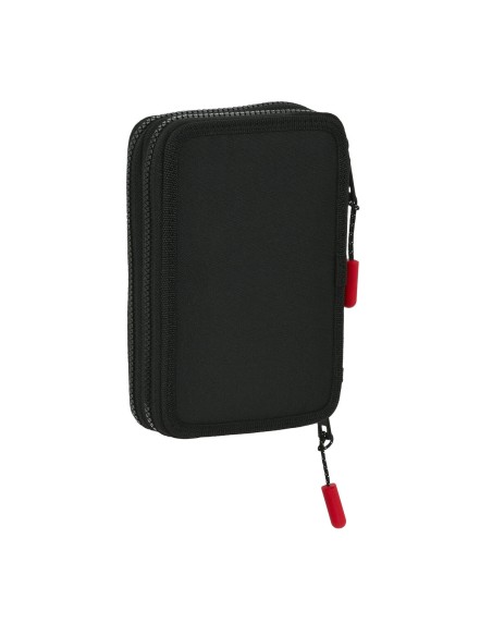 Trousse Scolaire avec Accessoires Paul Frank Campers Noir 12.5 x 19.5 x 4 cm (28 Pièces)