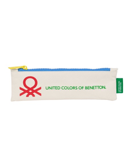 Trousse d'écolier Benetton Topitos Blanc (20 x 6 x 1 cm)