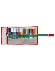 Trousse Scolaire avec Accessoires Benetton Pop Gris (27 Pièces) (7 x 20 x 7 cm) 2