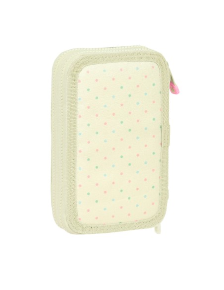 Trousse Scolaire avec Accessoires Glow Lab Magic flow Beige 12.5 x 19.5 x 4 cm (28 Pièces)
