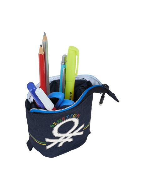 Trousse Gobelet Benetton Sixties Blue marine (8 x 19 x 6 cm)