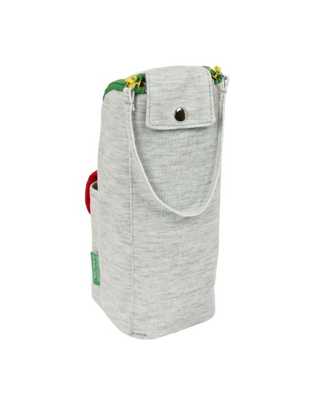 Trousse d'écolier Benetton Pop Gris (6 x 21 x 6 cm)