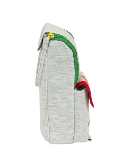 Trousse d'écolier Benetton Pop Gris (6 x 21 x 6 cm)