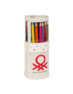 Trousse Scolaire avec Accessoires Benetton Topitos (27 Pièces) (7 x 20 x 7 cm)