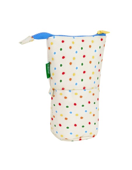 Trousse Scolaire avec Accessoires Benetton Topitos Blanc (8 x 19 x 6 cm) (32 Pièces)