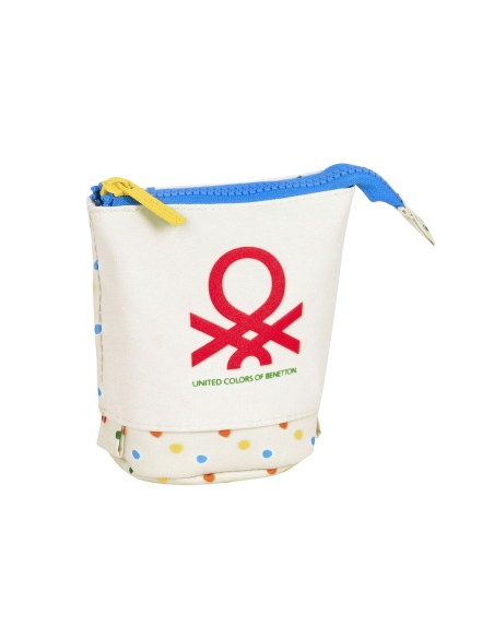 Trousse Scolaire avec Accessoires Benetton Topitos Blanc (8 x 19 x 6 cm) (32 Pièces)