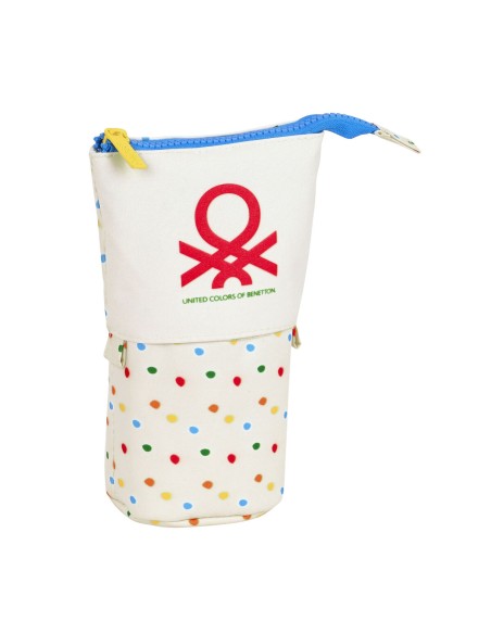 Trousse Scolaire avec Accessoires Benetton Topitos Blanc (8 x 19 x 6 cm) (32 Pièces)