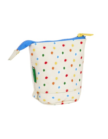 Trousse Scolaire avec Accessoires Benetton Topitos Blanc (8 x 19 x 6 cm) (32 Pièces)