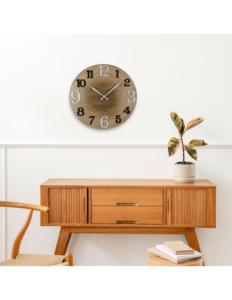 Horloge Murale Versa Métal 4 x 60 x 60 cm