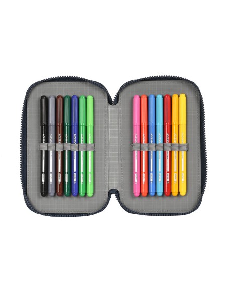 Trousse Scolaire avec Accessoires El Niño Bahia Bleu 12.5 x 19.5 x 4 cm (28 Pièces)