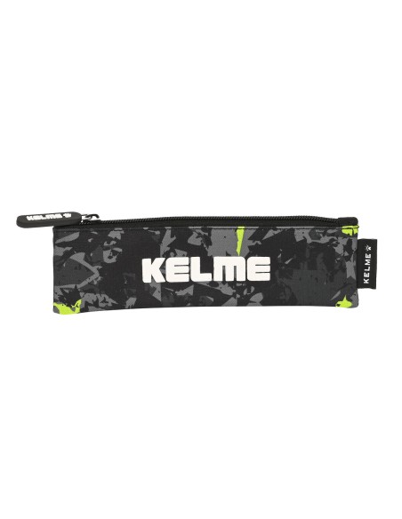 Trousse d'écolier Kelme Jungle Noir Gris Citron (20 x 6 x 1 cm)