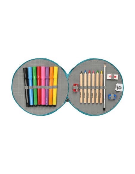Pochette crayons CoComelon Back to class Bleu clair (18 Pièces)