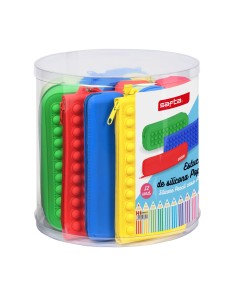 Trousse d'écolier Safta Pop It Multicouleur Lot (12 Pièces)