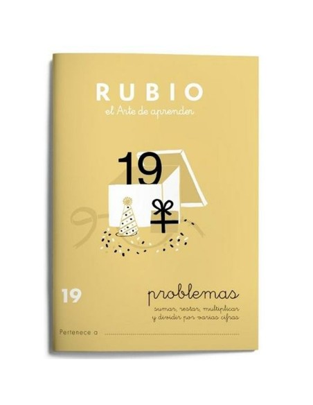 Cahier de maths Rubio Nº19 A5 Espagnol 20 Volets (10 Unités)