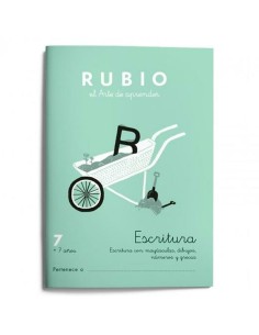 Cahier d'écriture et de calligraphie Rubio Nº07 A5 Espagnol 20 Volets (10 Unités) 2