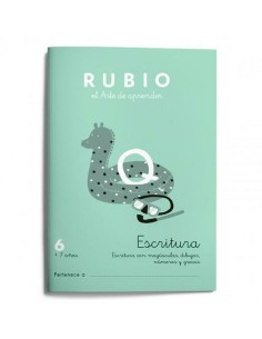 Cahier d'écriture et de calligraphie Rubio Nº06 A5 Espagnol 20 Volets (10 Unités) 2